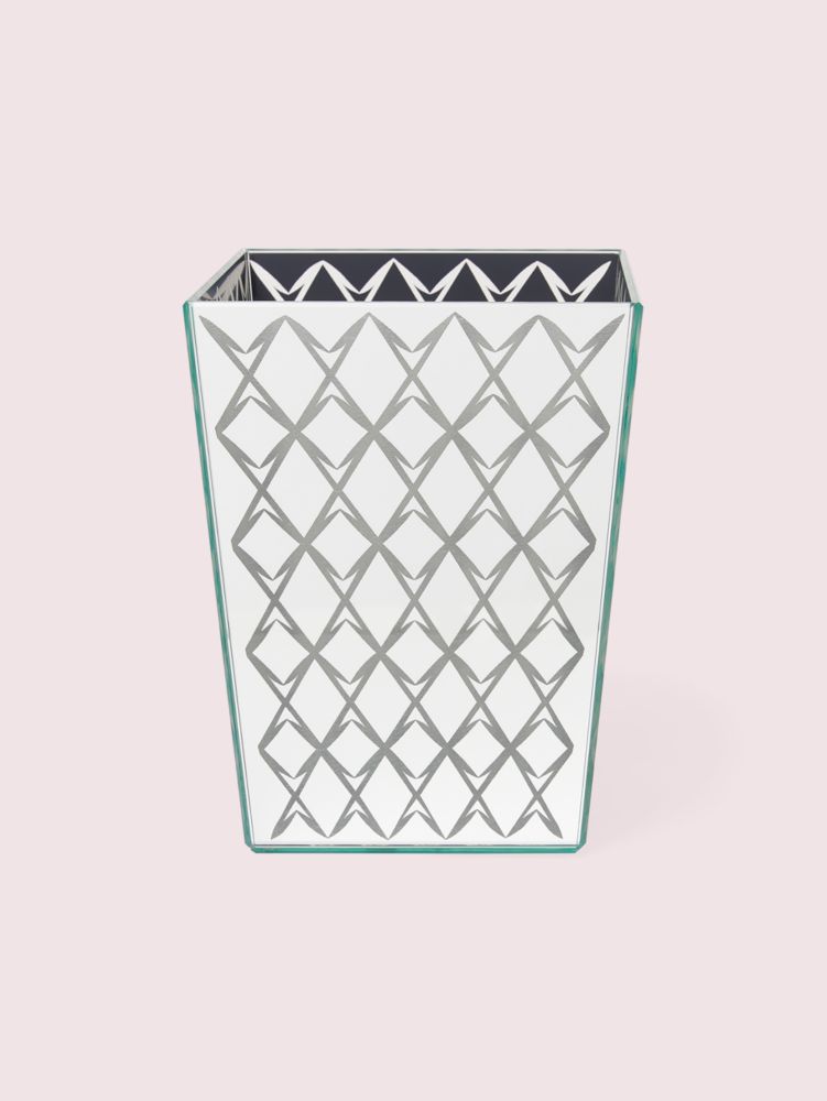 Kate Spade,Fern Trellis Wastebasket,