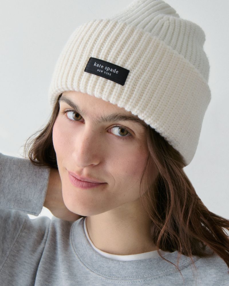 Kate Spade,Spade Cuff Beanie,