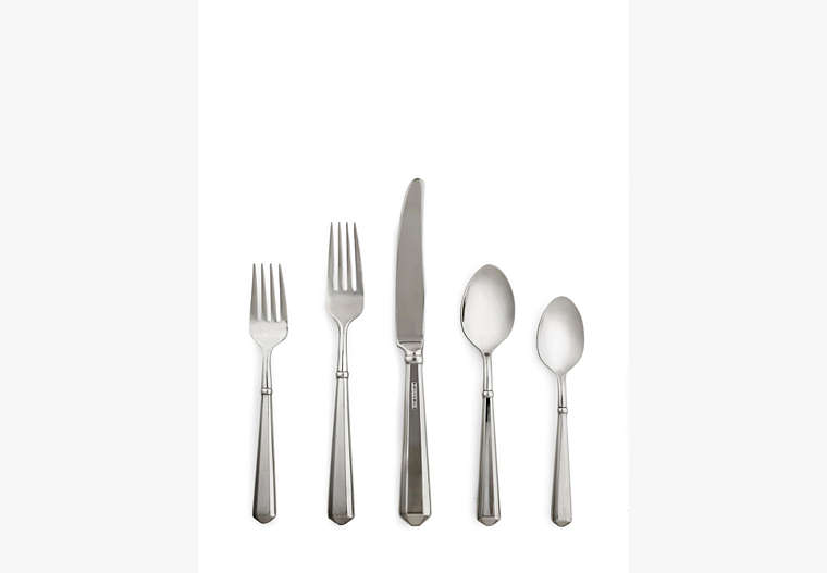 Kate Spade,todd hill five-piece place setting,kitchen & dining,Silver