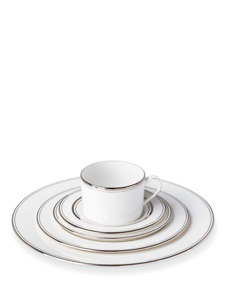 Kate Spade,Library Lane Platinum Five-piece Place Setting,