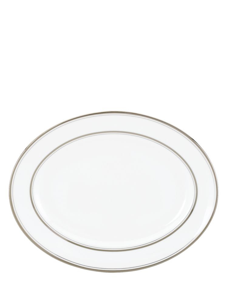 Kate Spade,13'' Library Lane Oval Platter,Calcium