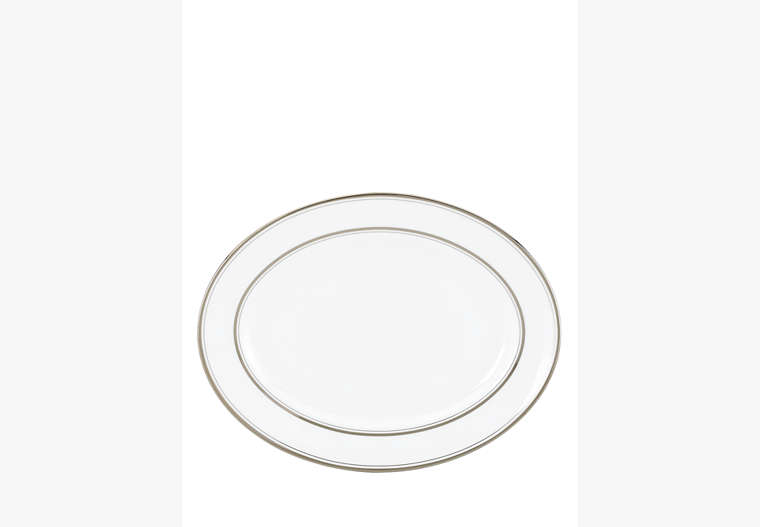 Kate Spade,13'' Library Lane Oval Platter,Calcium image number 0