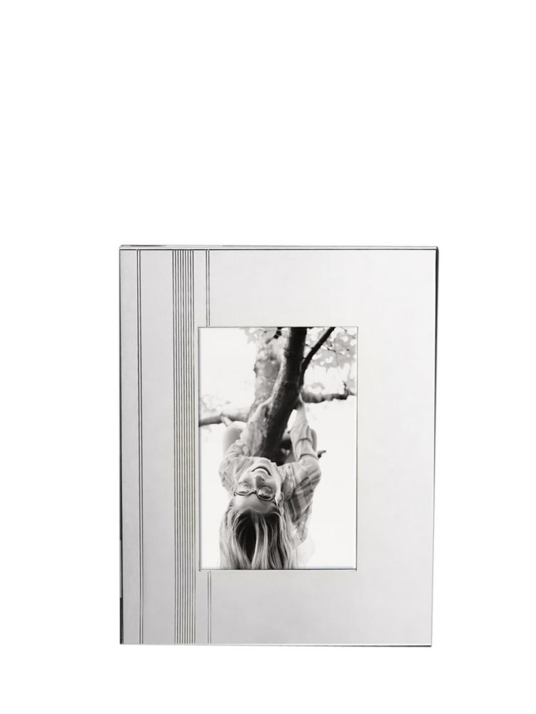 Library Stripe 4x6 Frame, SILV, ProductTile