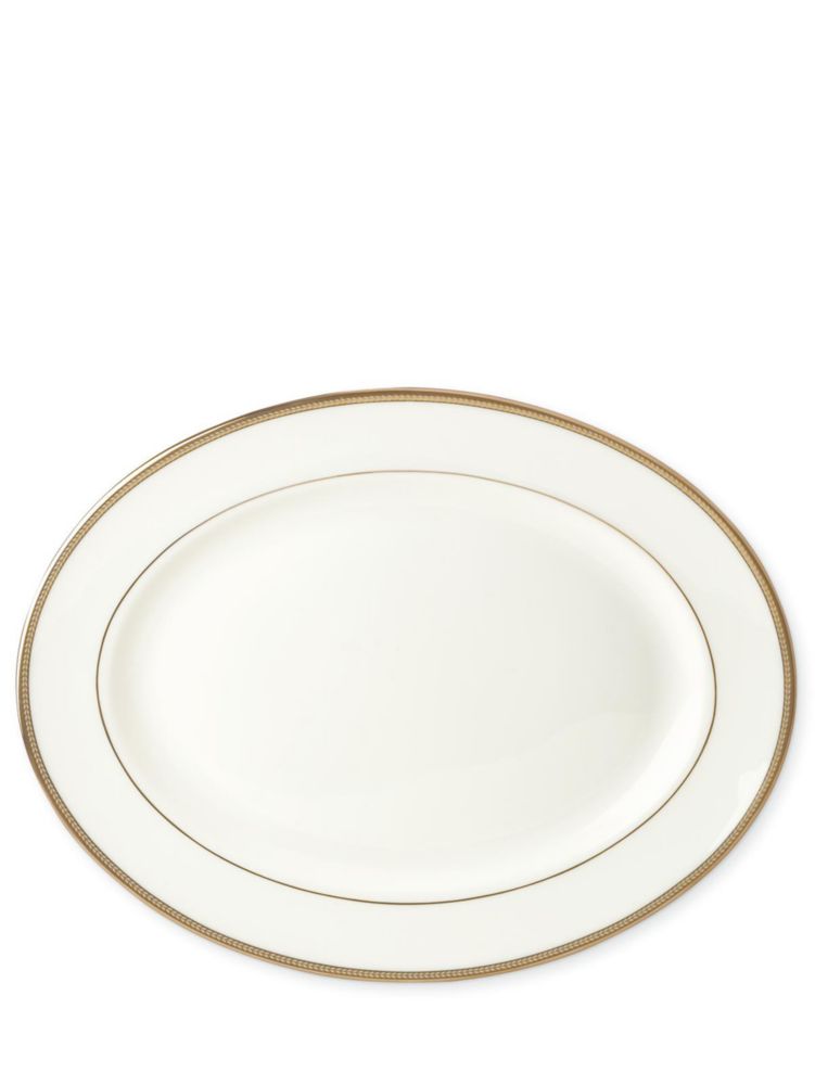 Kate Spade,13" Sonora Knot Oval Platter,