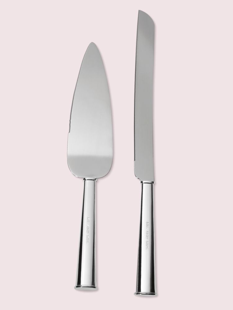 2 Set  Stainless Steel Knife and Server Party Favors With Handle