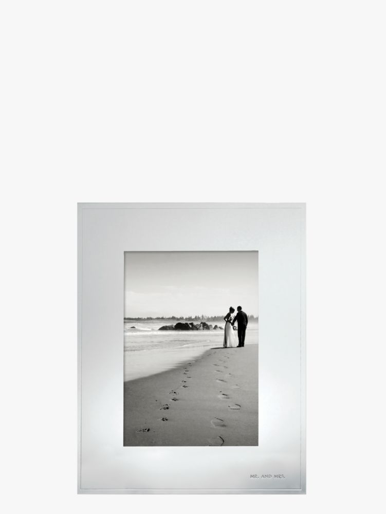 Kate Spade,Darling Point 5x7 Frame,Tabletop Picture Frame,Silver Plated,