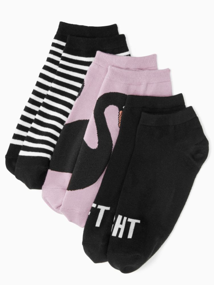 Black Swan/strip/right/left 3 Pk No Show, BLUE DAWN/CONSTELLATION BLUE, ProductTile