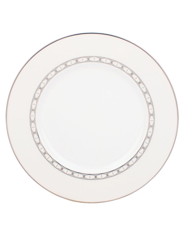 Kate Spade,signature spade accent plate,kitchen & dining,Parchment