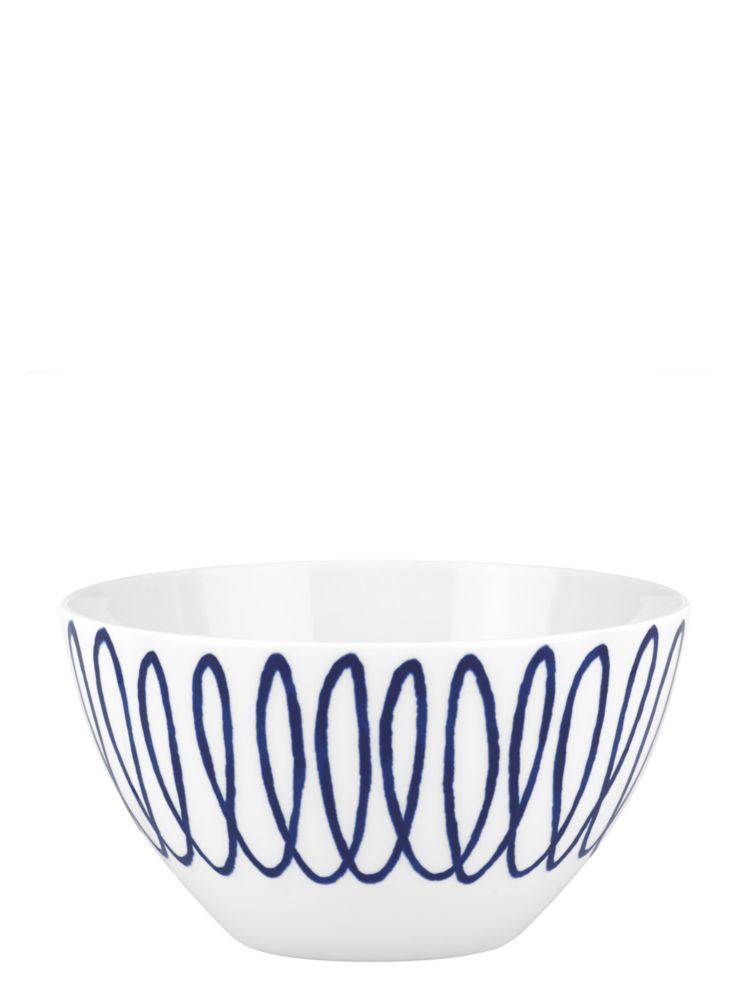 Kate Spade,charlotte street east soup/cereal bowl,kitchen & dining,Navy