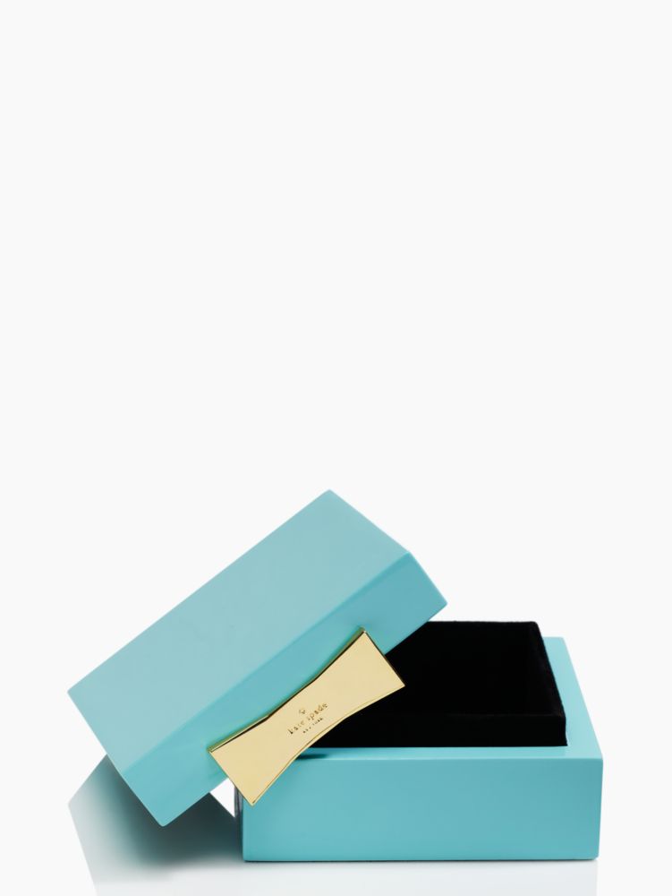 Garden Drive Square Jewelry Box, TURQUOISE, Product