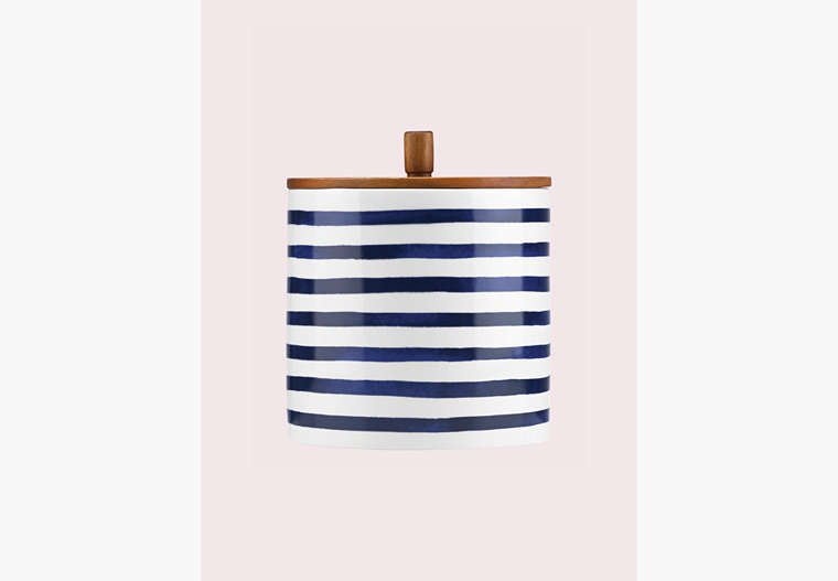 Kate Spade,large charlotte street canister,home accents & décor,Navy image number 0
