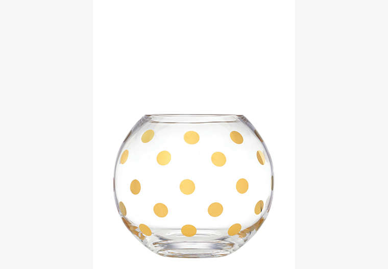Kate Spade,pearl place rosebowl,home accents & décor,Gold image number 0