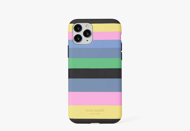 Kate Spade,enchanted stripe iPhone 11 pro case,Multi