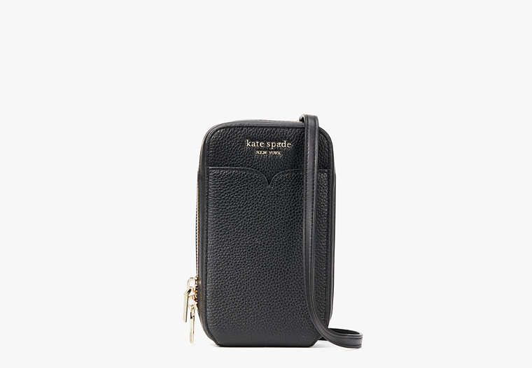 Kate Spade,zeezee north south phone crossbody,phone cases,Small,Black image number 0