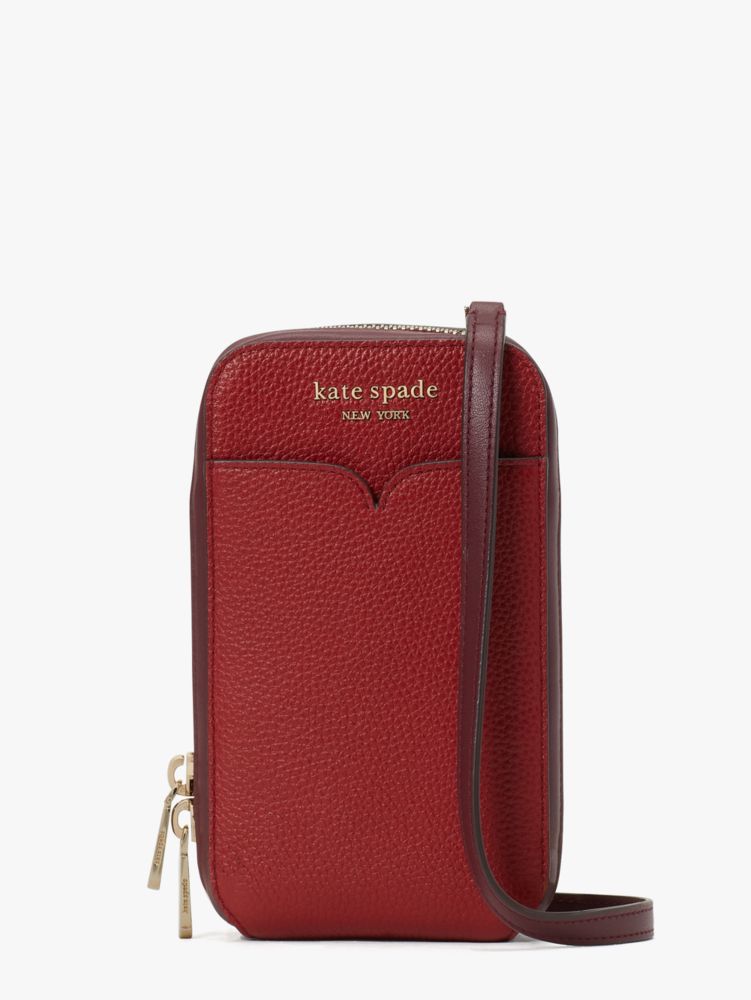 Kate Spade,zeezee north south phone crossbody,phone cases,Small,Red Currant Multi