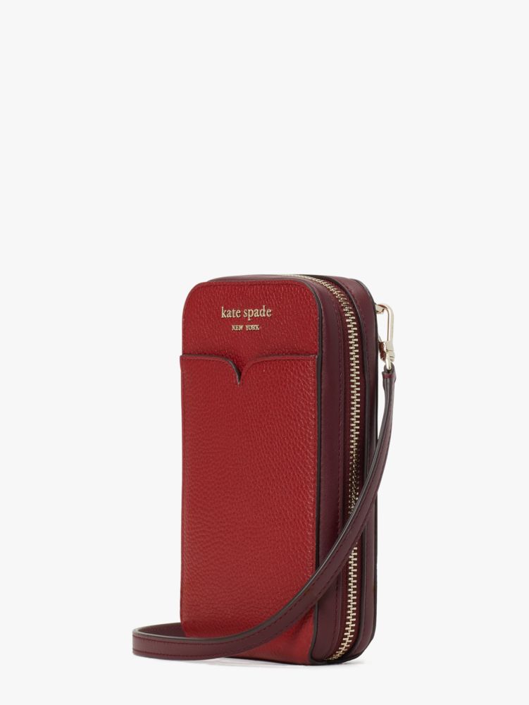 Kate Spade,zeezee north south phone crossbody,phone cases,Small,Red Currant Multi