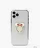 Kate Spade,disney x kate spade new york minnie mouse ring stand,phone cases,Pale Gold