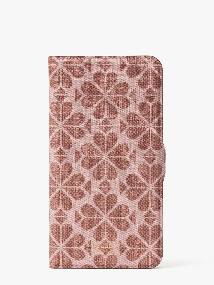 Spade Flower Coated Canvas iPhone 11 Pro Max Magnetic Wrap Folio Case, , Product