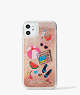 Kate Spade,pool party liquid glitter iPhone 11 case,phone cases,Multi