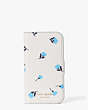 Kate Spade,spencer dainty blooms magnetic folio iphone 12 mini case,Optic White Multi