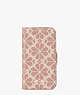 Kate Spade,Spade Flower Coated Canvas iPhone 12 Mini Magnetic Wrap Folio Case,phone cases,Pink Multi