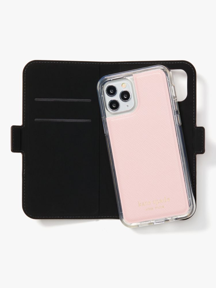 Kate Spade,Spencer iPhone 12/12 Pro Magnetic Wrap Folio Case,phone cases,Tutupnk/Crsp Linen