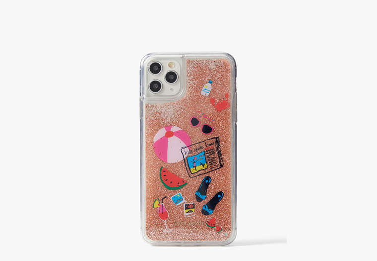 Kate Spade,pool party liquid glitter iPhone 11 pro max case,phone cases,Multi