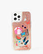 Kate Spade,pool party liquid glitter iPhone 12 pro max case,phone cases,Multi