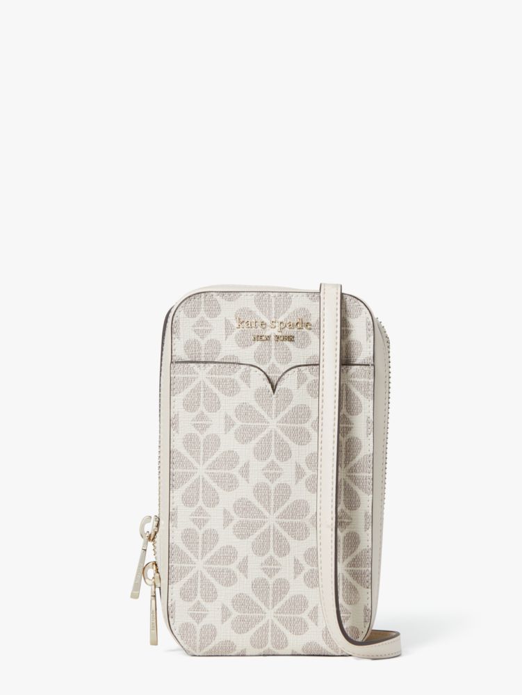 Spade Flower North South Phone Crossbody