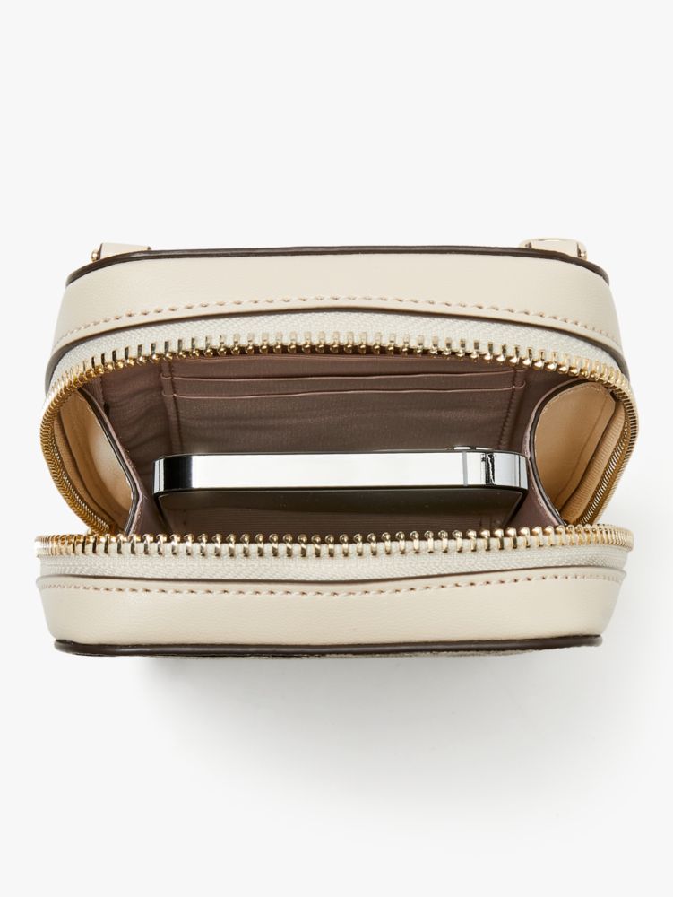 Spade Flower North South Phone Crossbody, Parchment Multi, Product