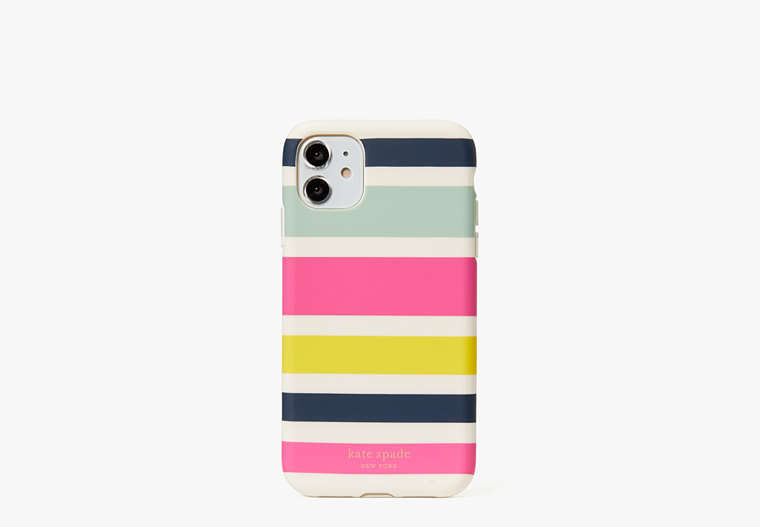 Kate Spade,stripe iPhone 11 case,phone cases,Multi