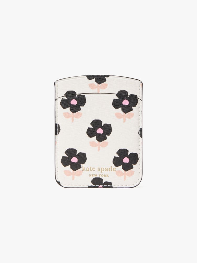 Kate Spade,spencer block flower double sticker pocket,
