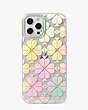 Kate Spade,spade flower iridescent iPhone 12 pro max case,phone cases,Clear