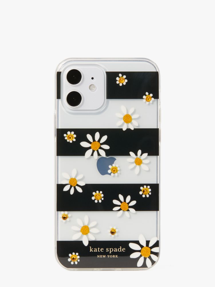 Kate Spade,jeweled daisy dot iPhone 12/12 pro case,phone cases,Multi