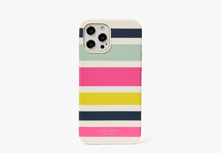 Kate Spade,stripe iPhone 12 pro max case,phone cases,Multi