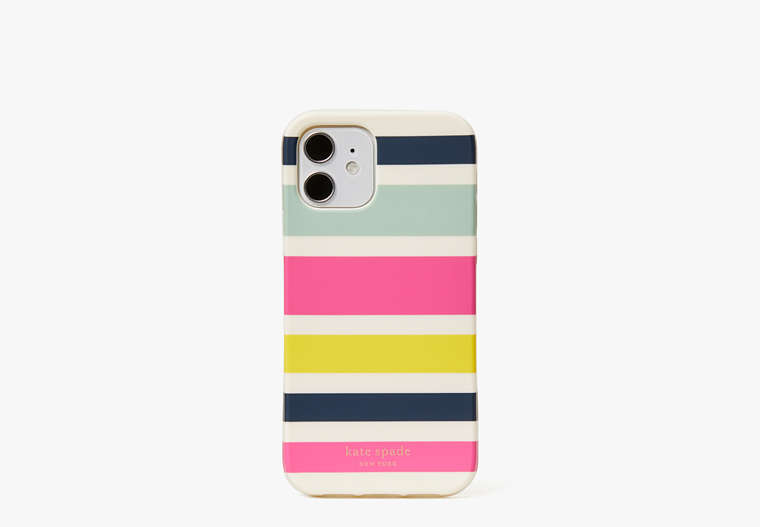 Kate Spade,stripe iPhone 12/12 pro case,phone cases,Multi
