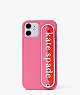 Kate Spade,logo strap iPhone 12/12 pro case,phone cases,Multi