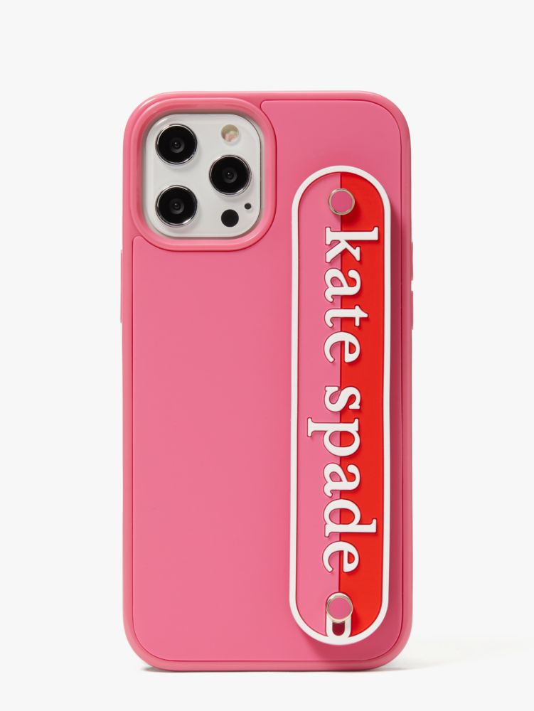 Kate Spade,logo strap iPhone 12 pro max case,phone cases,Multi