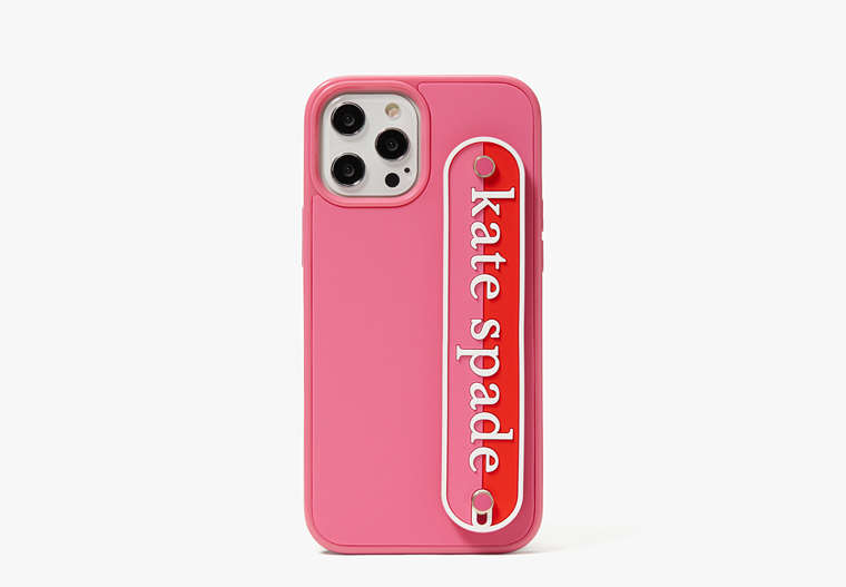 Kate Spade,logo strap iphone 12 pro max case,phone cases,Multi