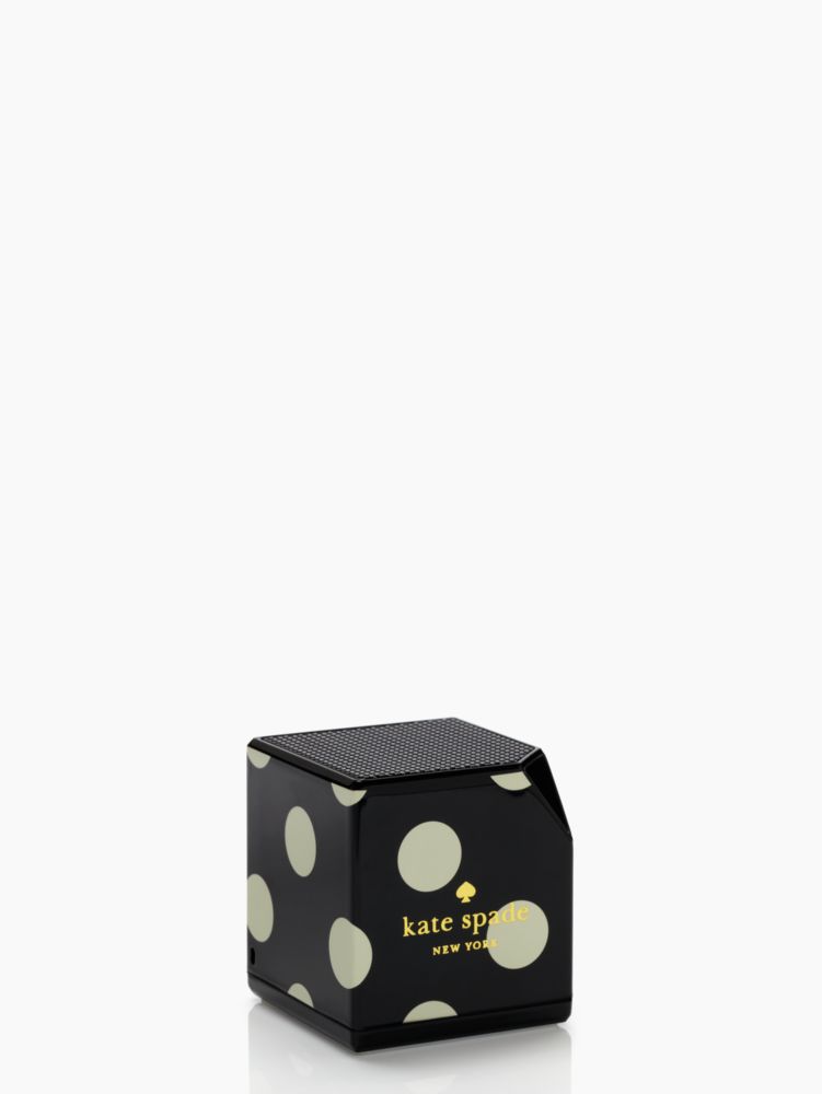 Kate Spade,le pavillion bluetooth speaker,Black/Cream/Gold