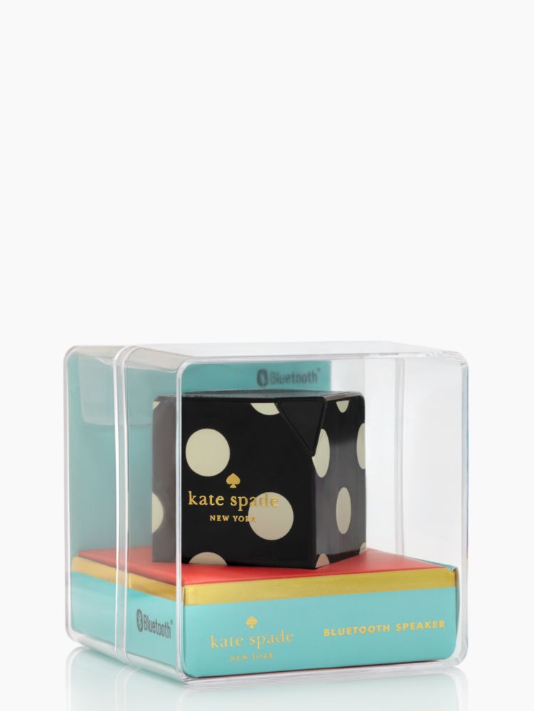 Kate Spade,le pavillion bluetooth speaker,Black/Cream/Gold