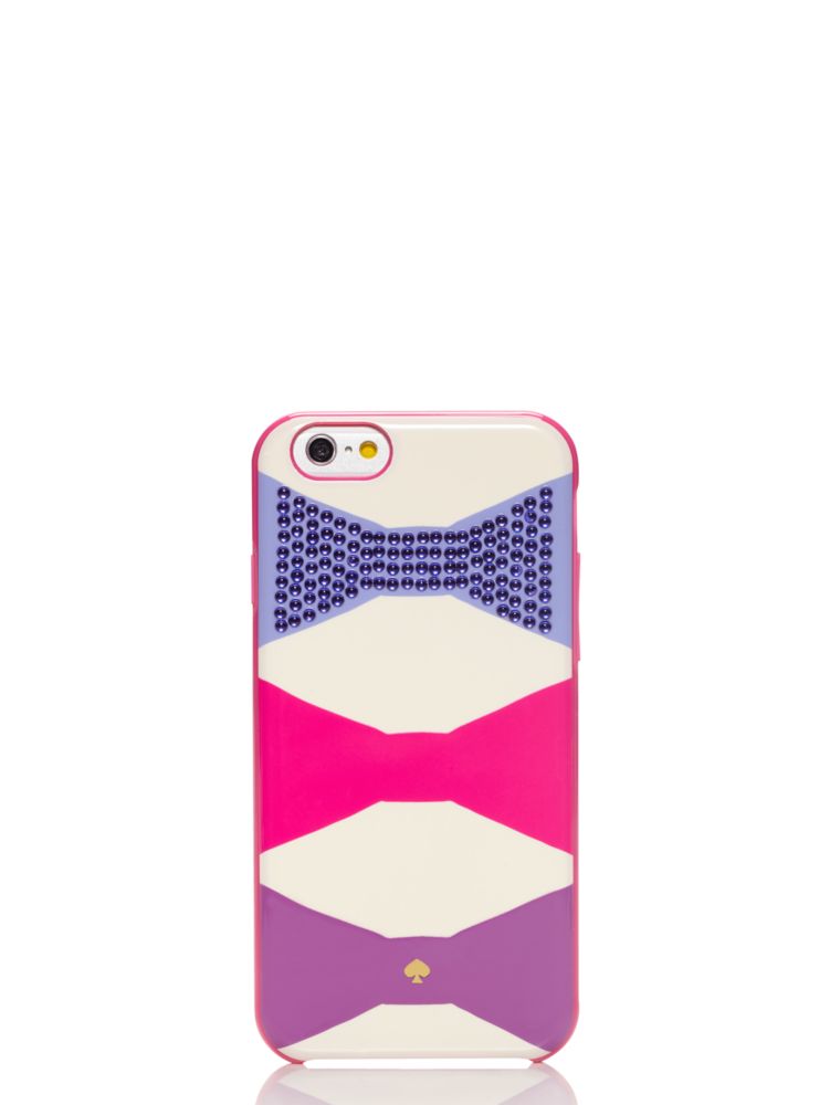 Kate Spade,Oversized Bow Gem Resin iPhone 6 Case,