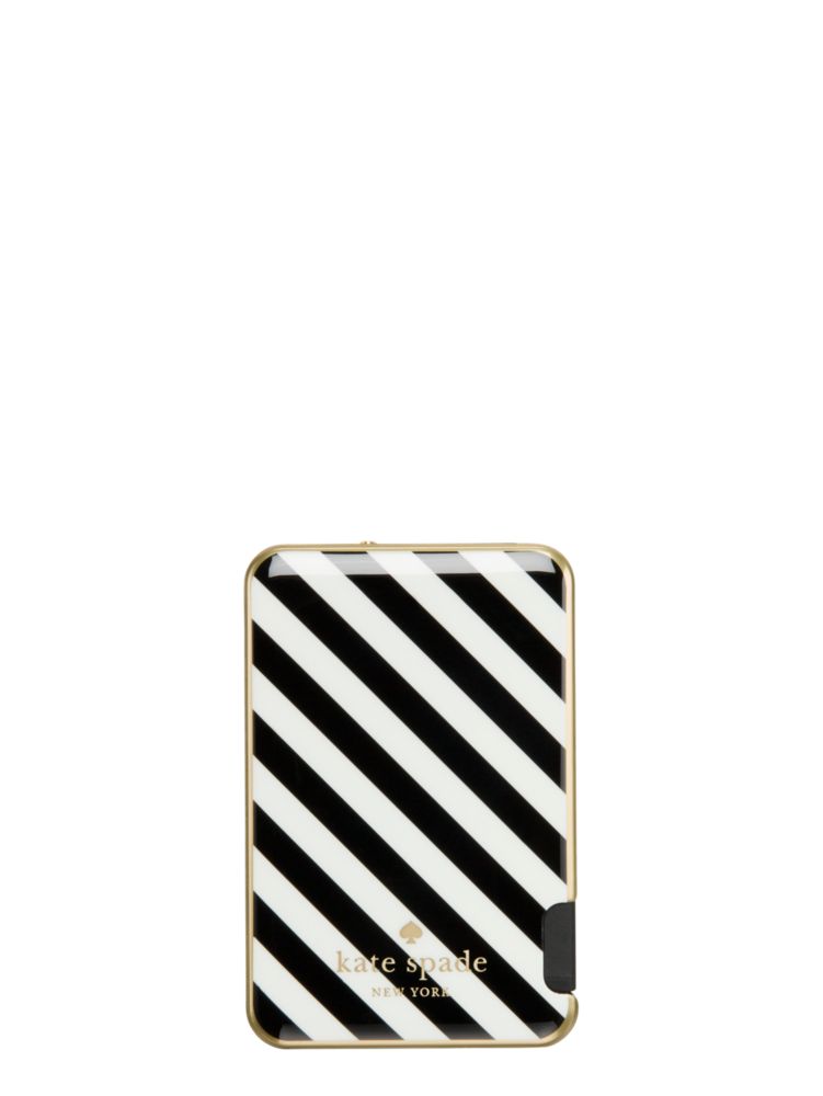 Kate Spade,stripe slim battery bank,