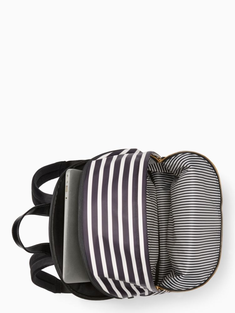 15" Nylon Tech Backpack, BLK/CRM/GD, Product