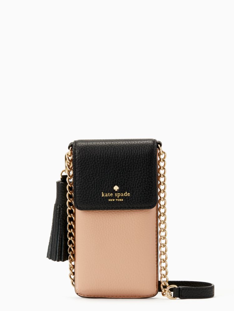 Kate Spade,north south crossbody bag,crossbody bags,Ginger Tea/Black