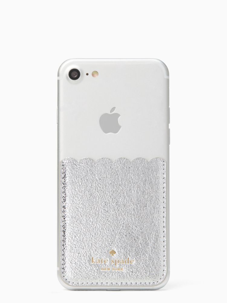 Metallic Scallop Sticker Pocket, WILLOW, ProductTile