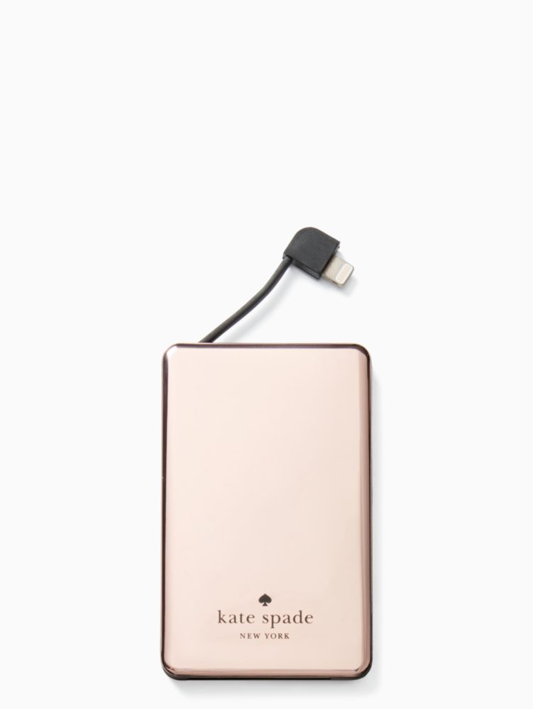 Kate Spade,rose gold battery bank,