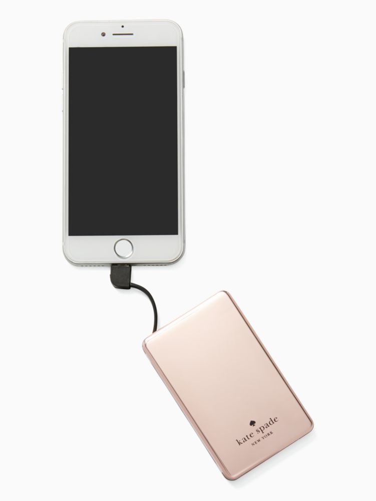 Kate Spade,rose gold battery bank,