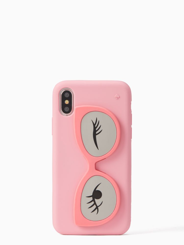 Kate Spade,silicone sunglass stand iPhone X case,Multi