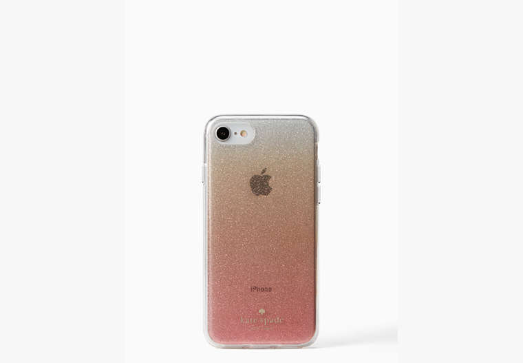 Kate Spade,PINK GLITTER OMBRE -7/8,phone cases,